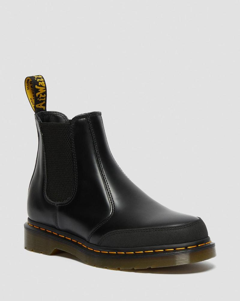 Botines Chelsea Dr Martens 2976 Guard Panel Cuero Hombre Negros | MX 323WNB